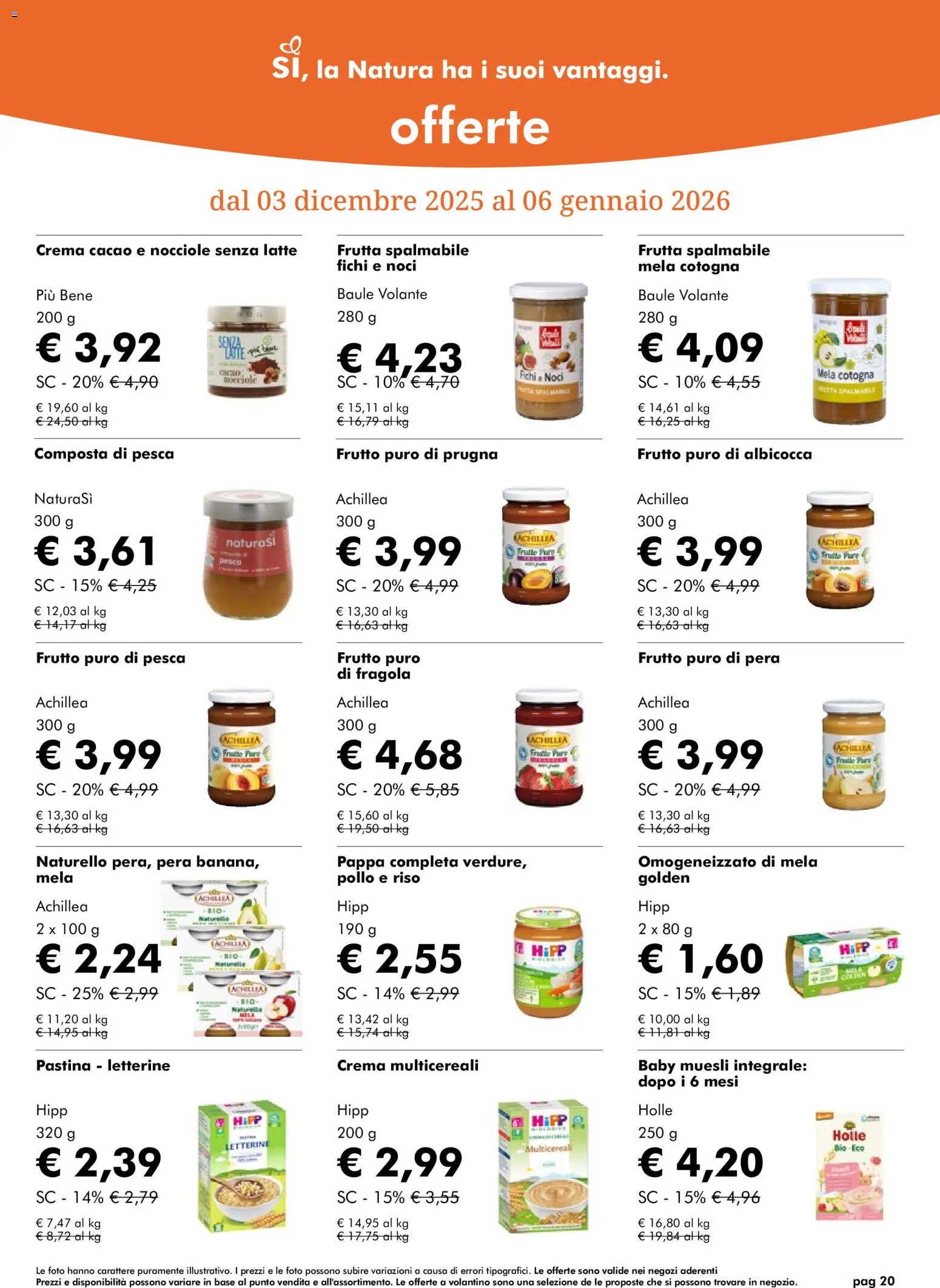 Volantino Natura Sì	 - pagina 20 - valido dal 03/12/2025