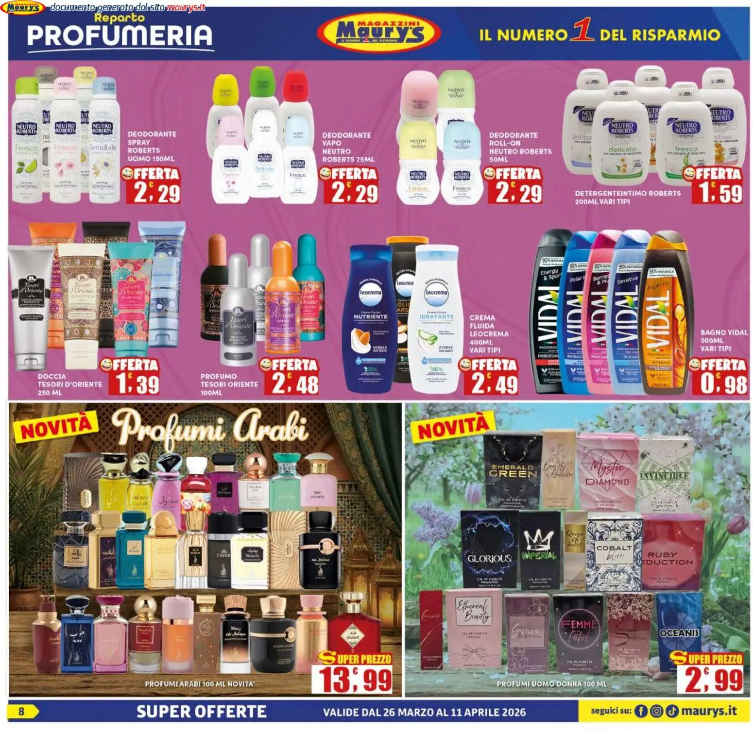 Maury's volantino - pagina 8 - valido dal 26/03/2026