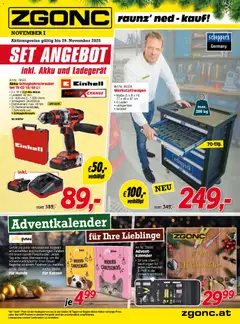 Vorschau Zgonc - Flugblatt November I 2025 gültig ab 30.10.2025