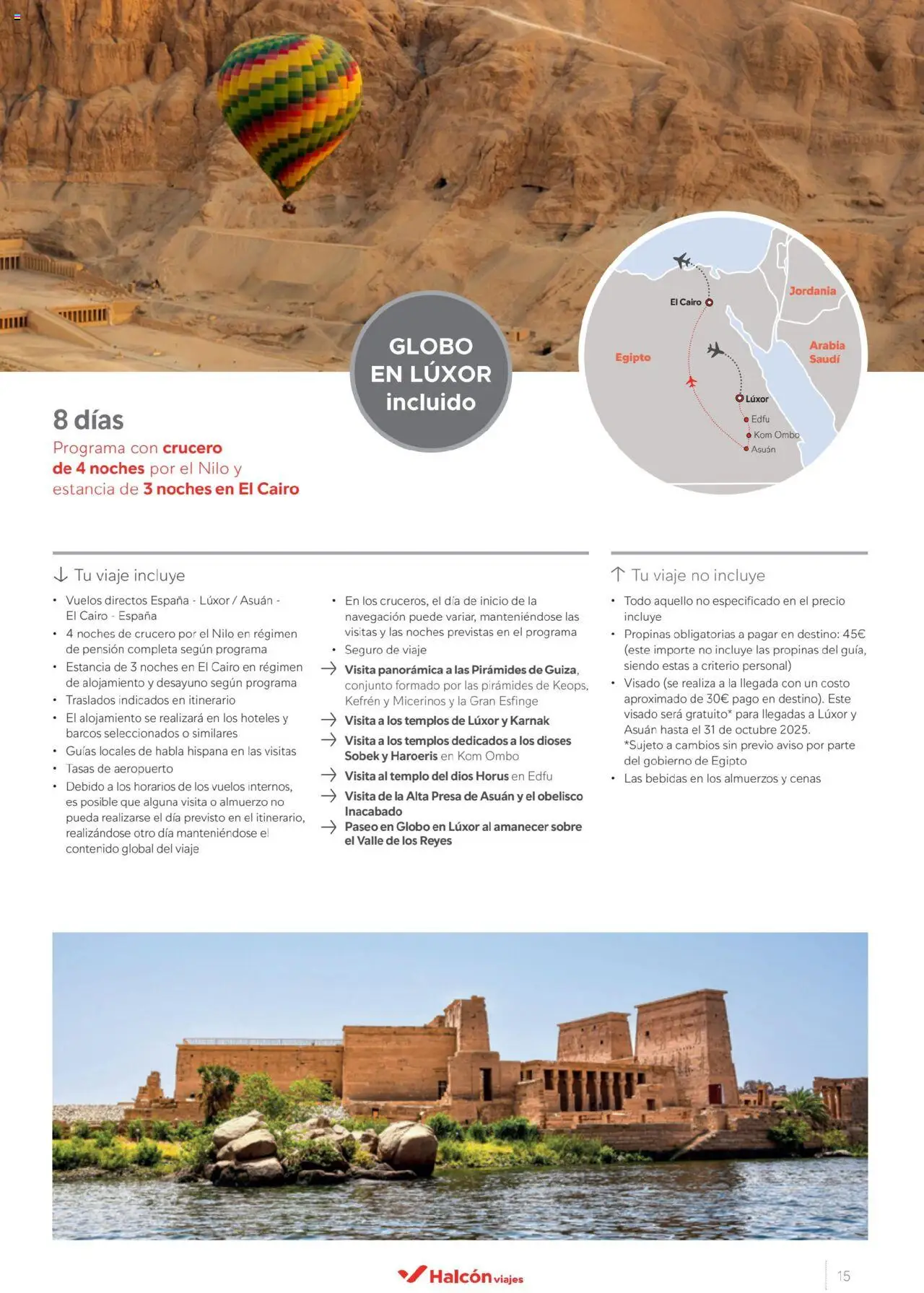 Halcón Viajes Egipto - Página de 15 - Válido desde 01/07/2025