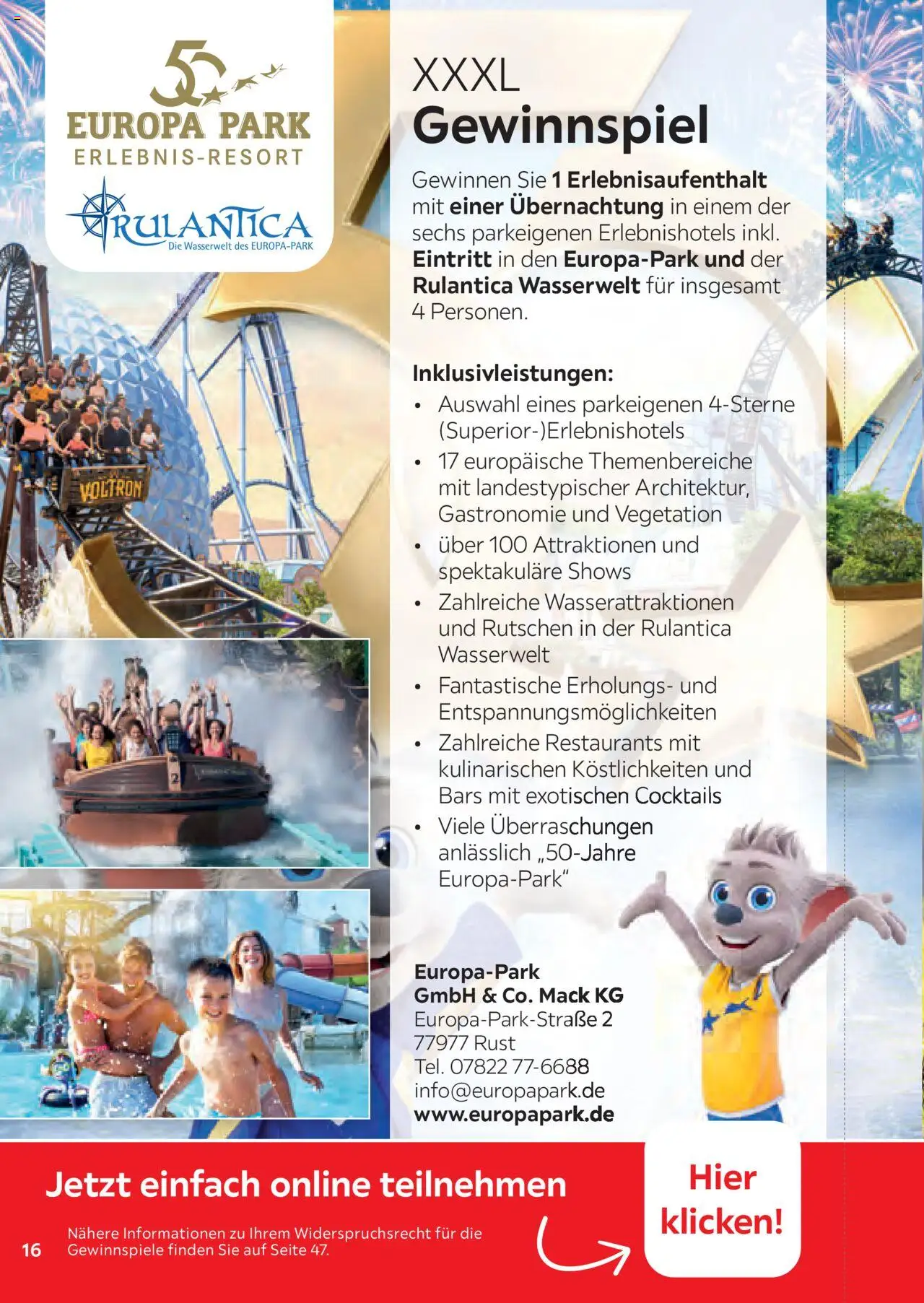 XXXL Lutz Freundschaftskartenjournal - Seite 16 - gültig ab 01.08.2025