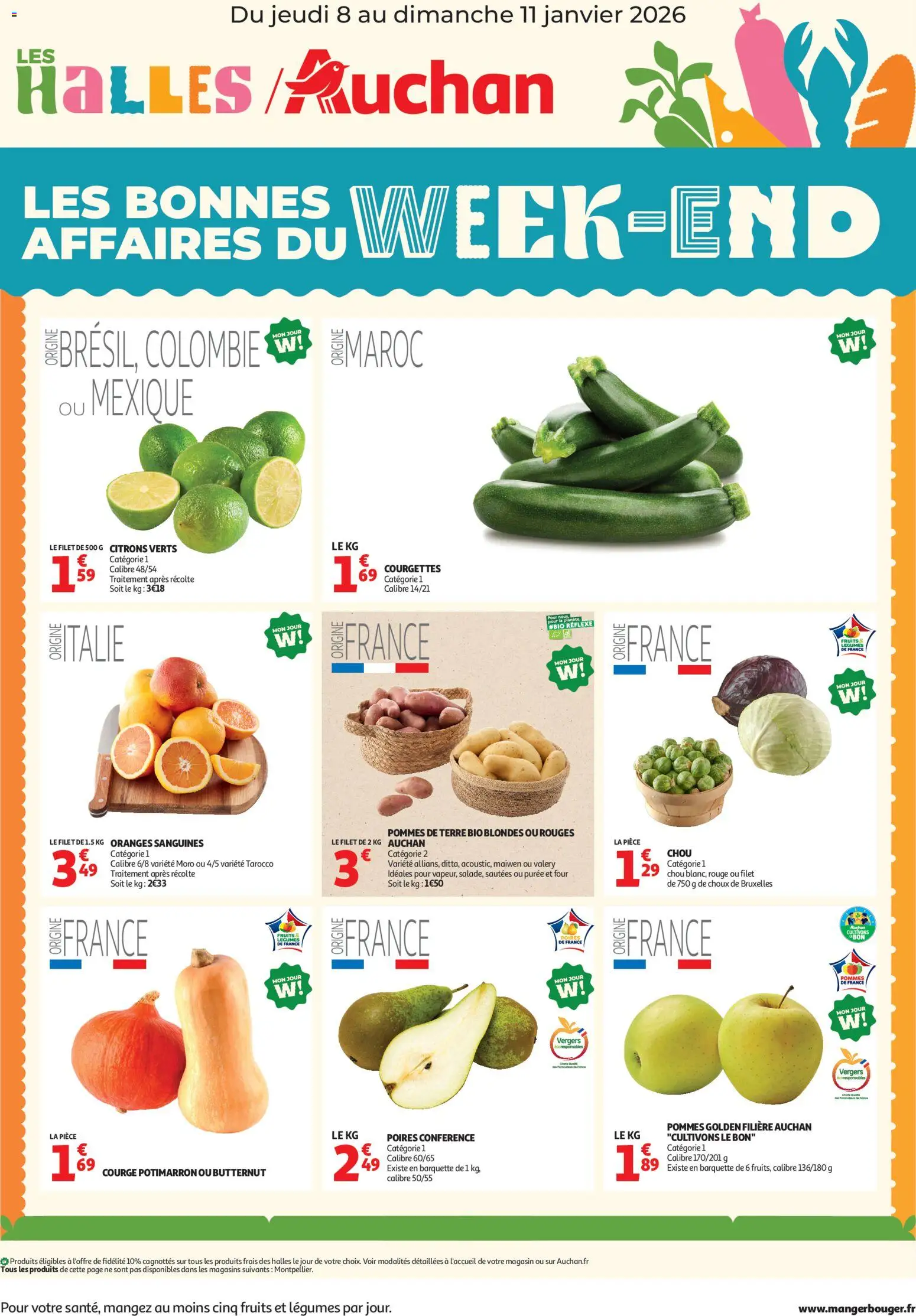 Auchan - Les bons plans du week-end dans votre hyper ! - page 1 - valable à partir du 08/01/2026
