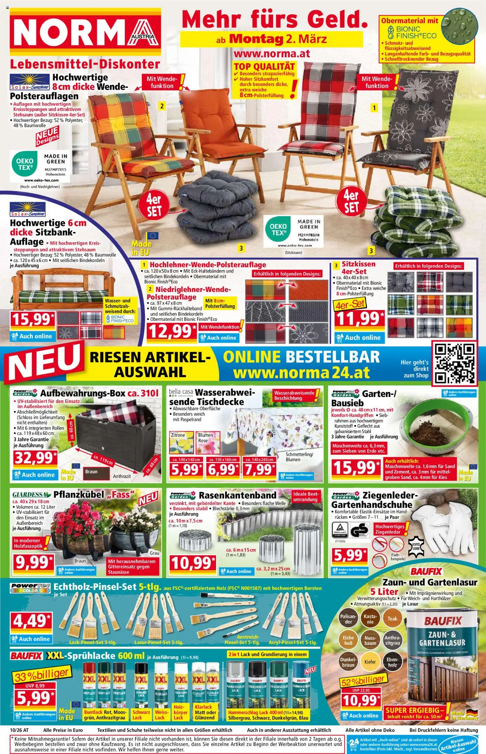 Norma Flugblatt - Seite 1- gültig ab 02.03.2026