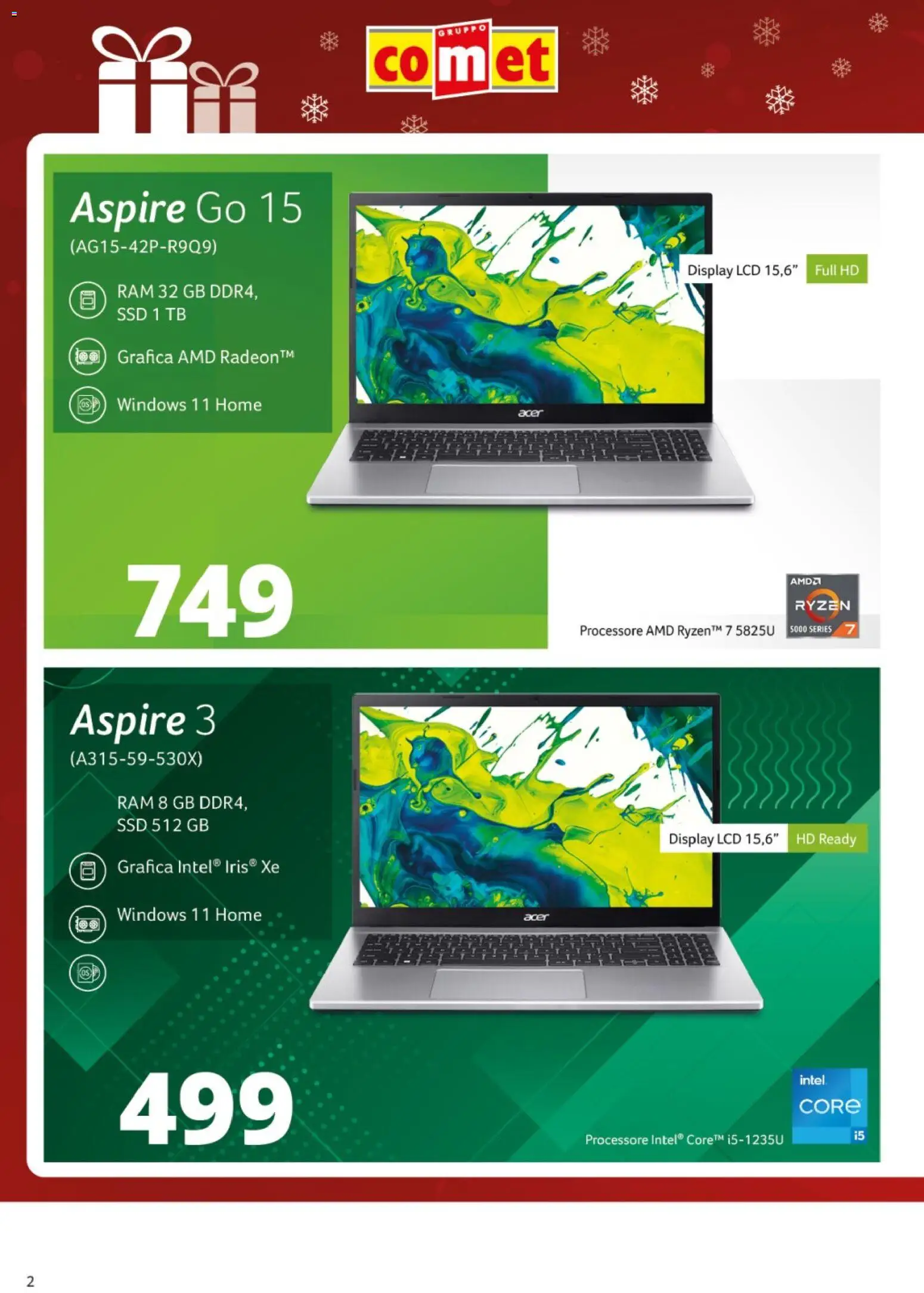 Comet Acer catalogo - pagina 2 - valido dal 04/12/2025
