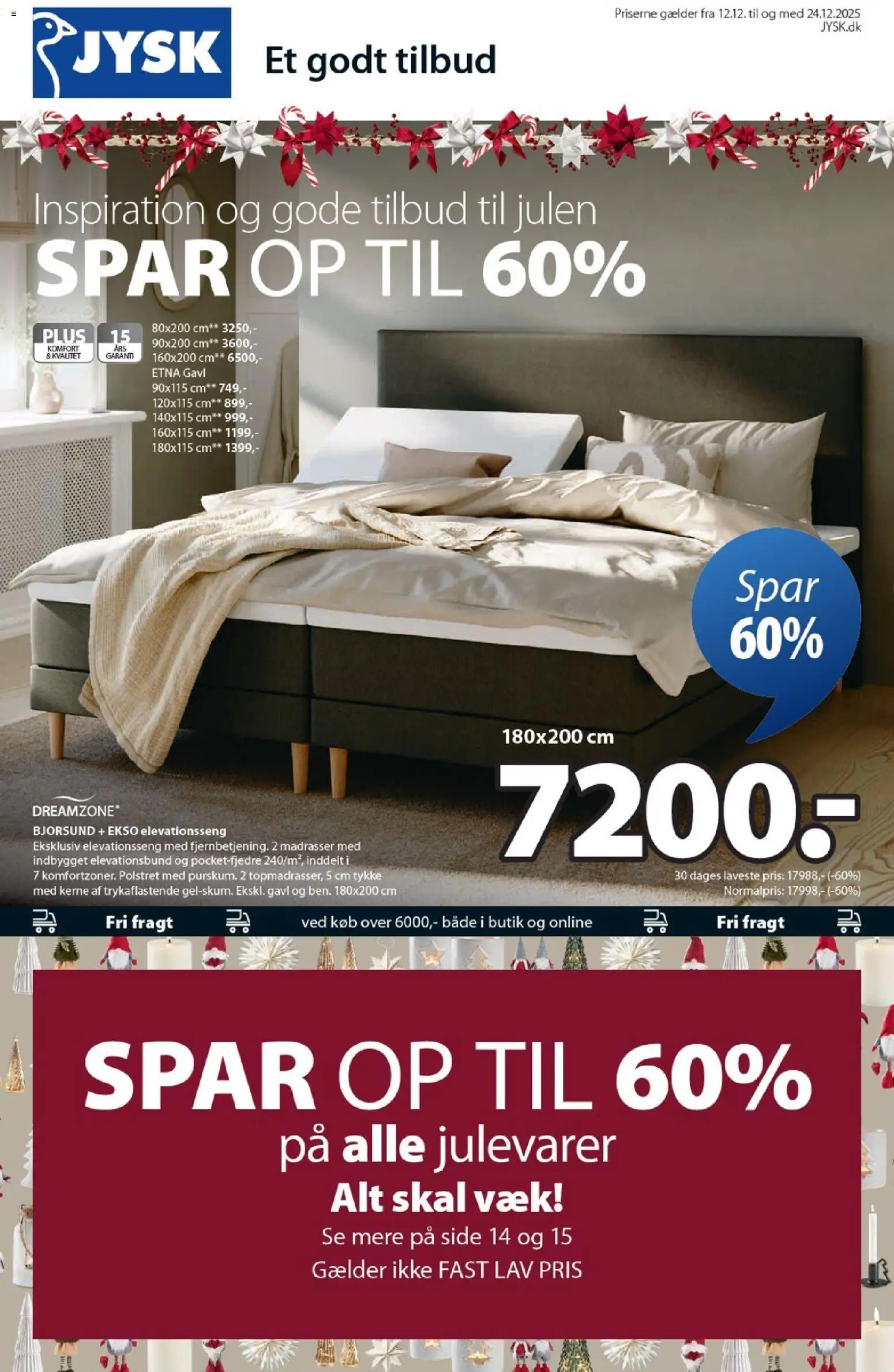 JYSK - Tilbudsavis - side 1- gyldig fra 12/12/2025