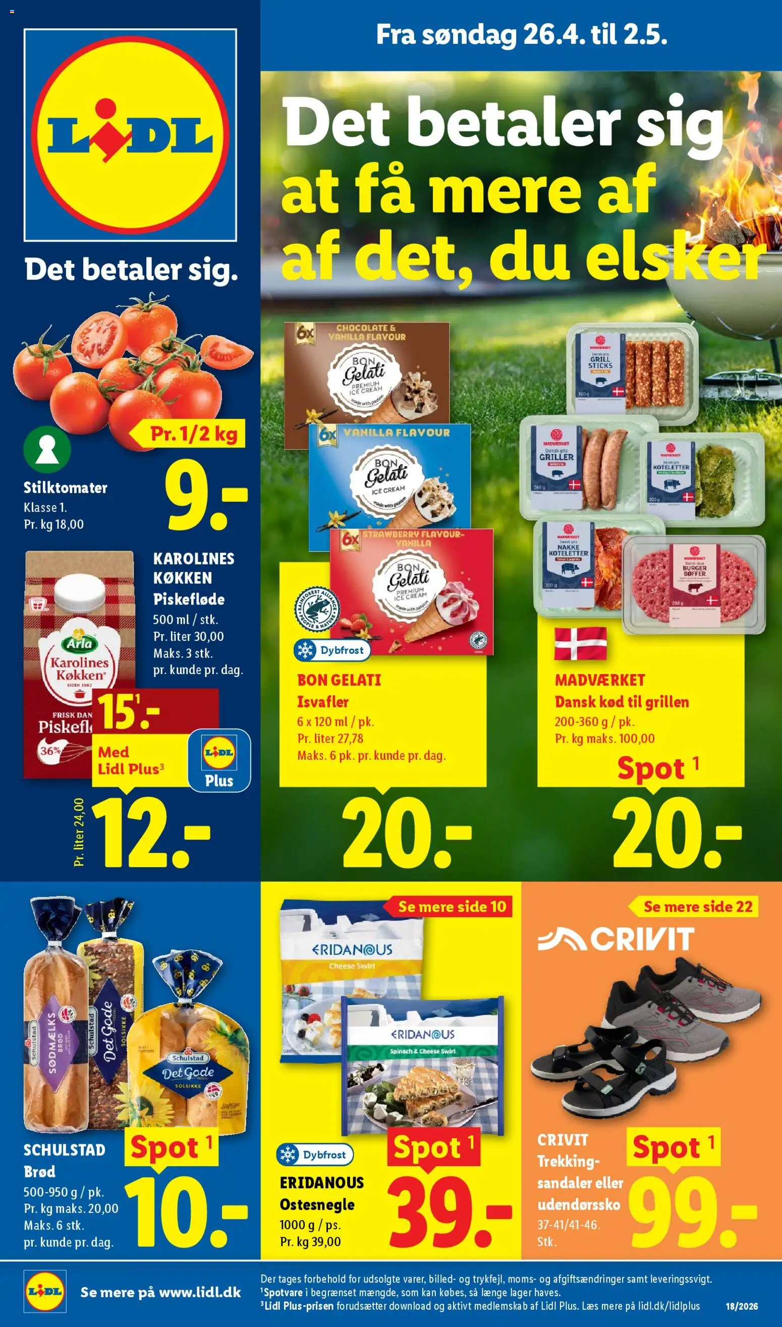 Lidl - Tilbudsavis - side 1- gyldig fra 26/04/2026