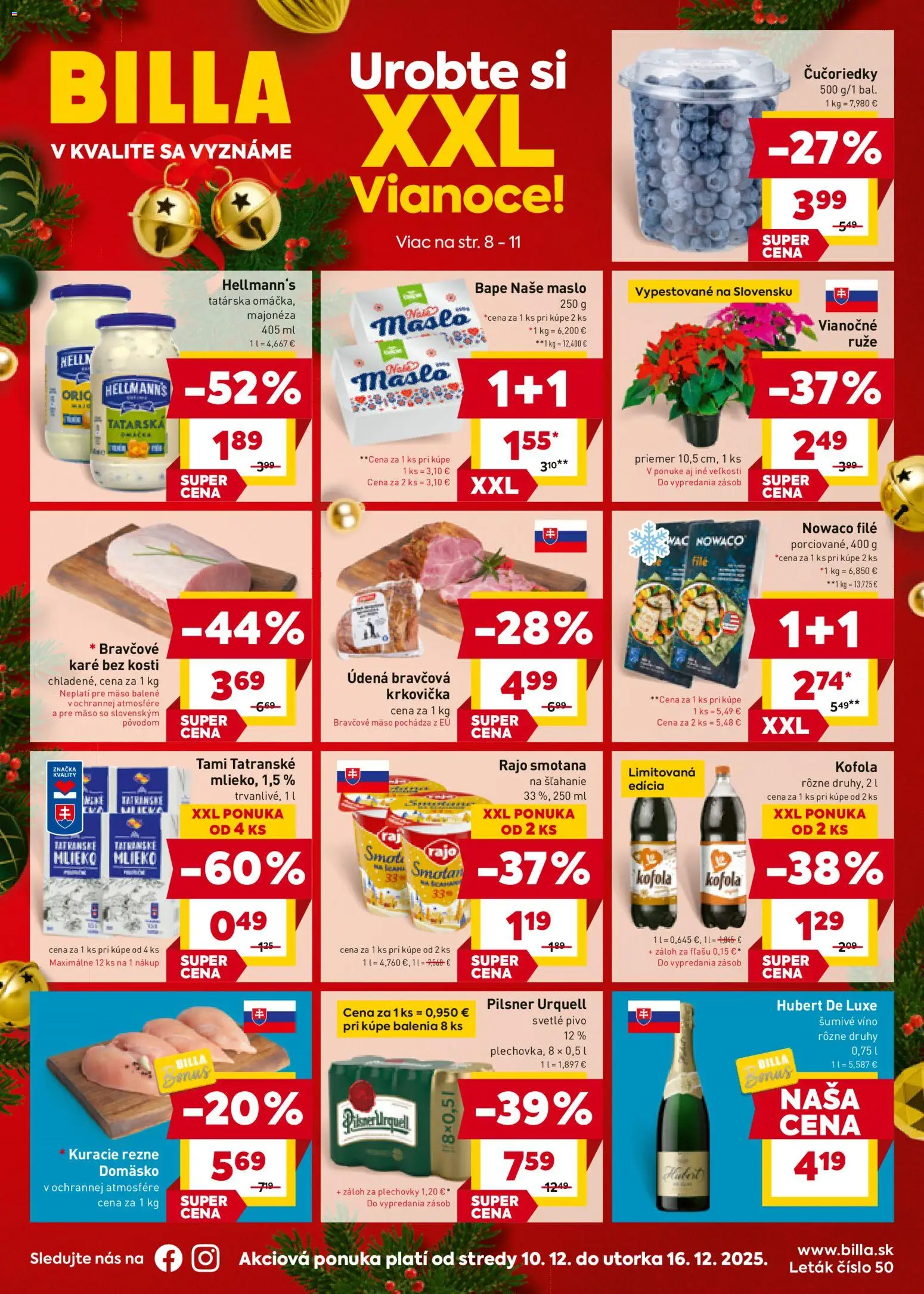 Billa leták - strana 1- platný od 10.12.2025