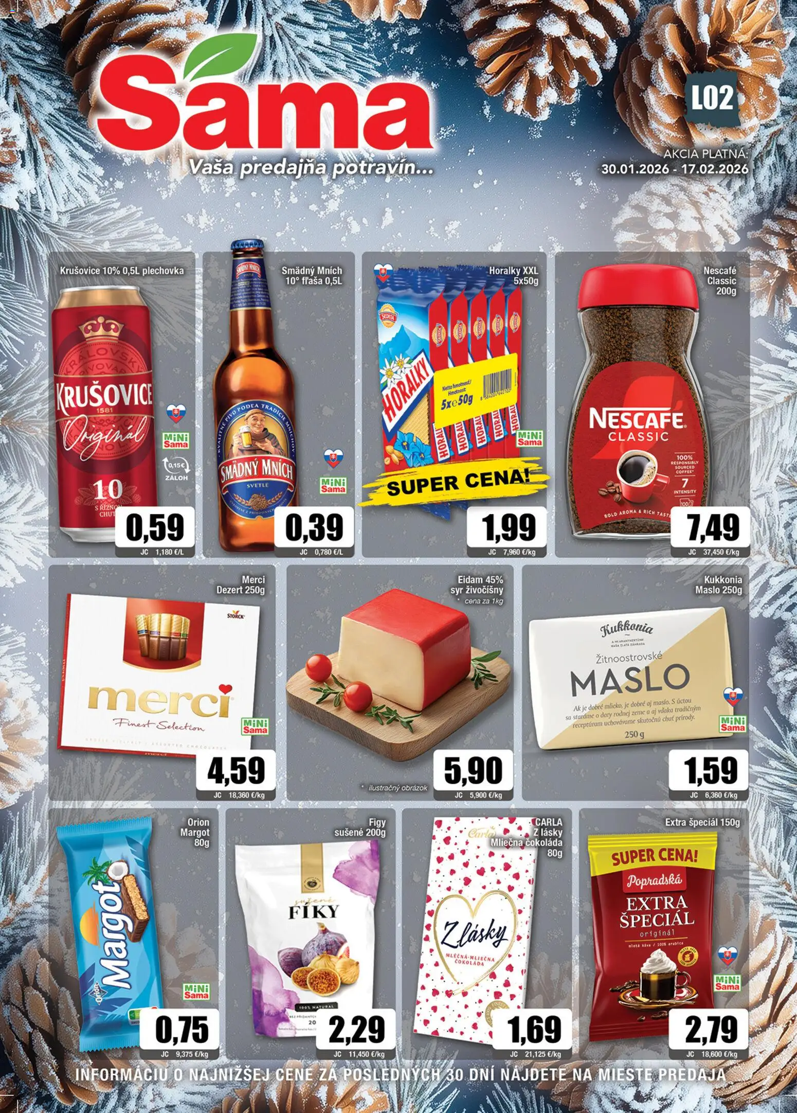 Sama leták - strana 1- platný od 30.01.2026