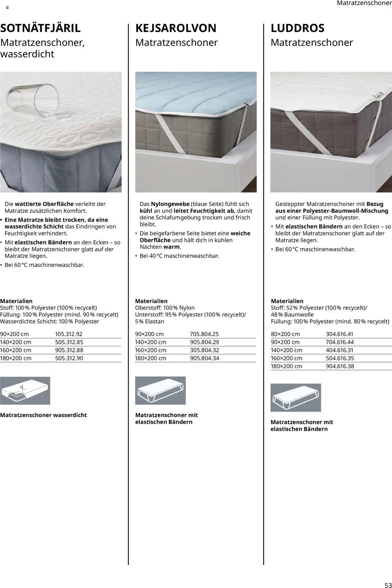 Ikea Prospekt  Schlafkomfort	 - Seite 53 - gültig ab 30.09.2025