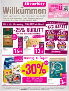 Vorschau Sutterlüty Flugblatt gültig ab 14.08.2025