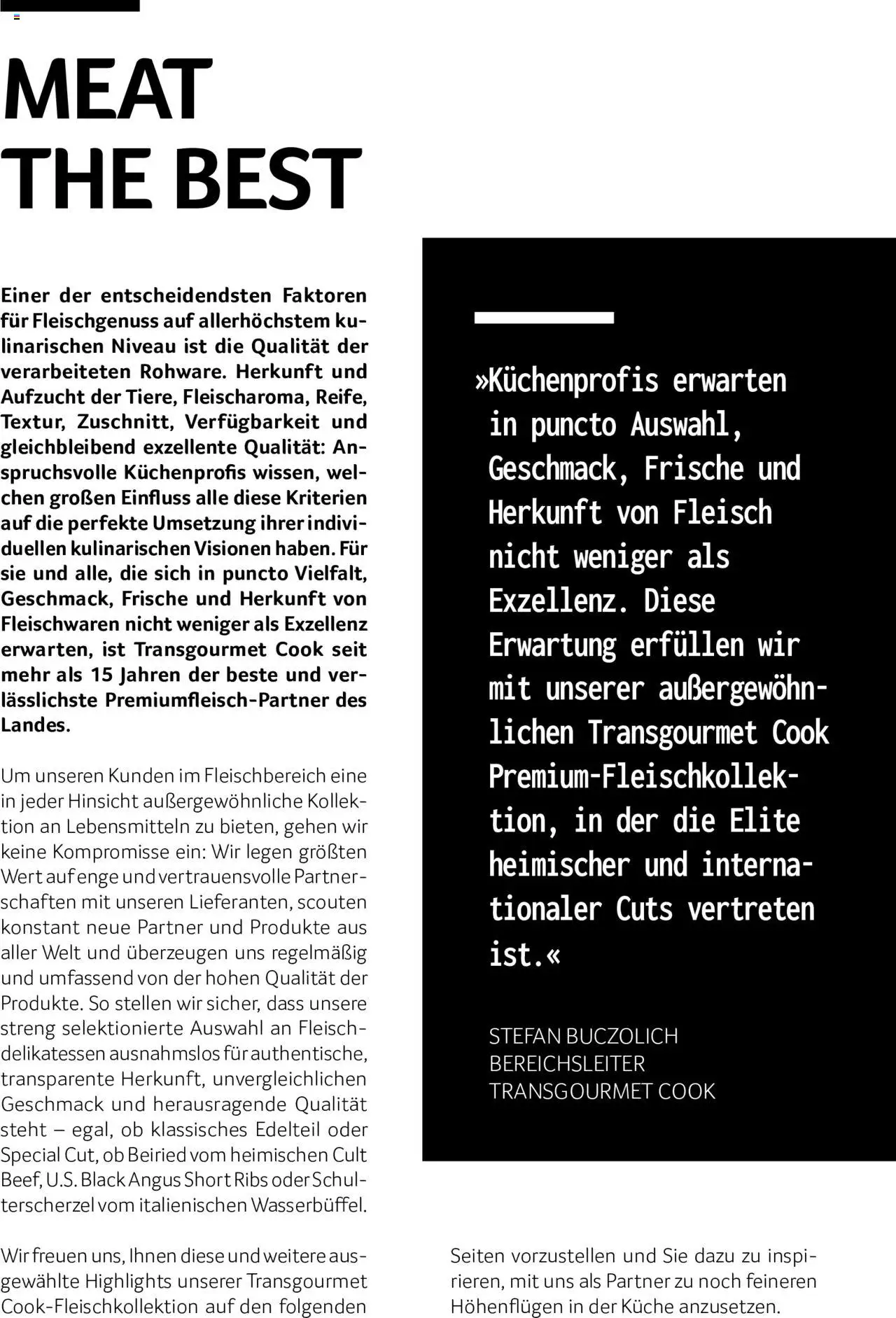 Transgourmet Fleischkultur neu definiert | Cook Folder - page 2- valid from 24.06.2024