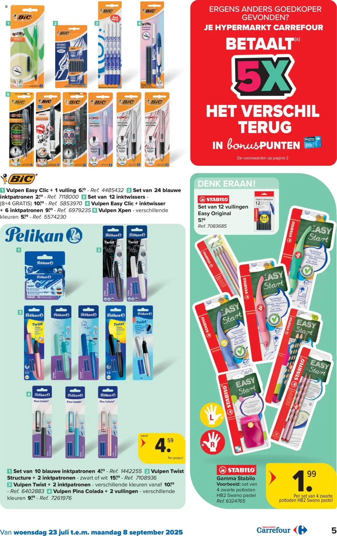 Carrefour - Hypermarkten Back to School - pagina 5- geldig vanaf 23/07/2025