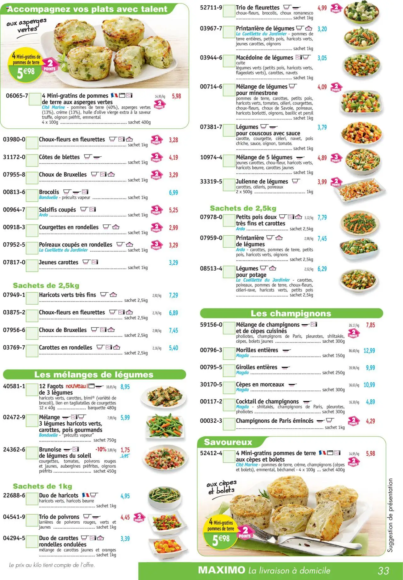 Maximo catalogue - page 33 - valable à partir du 07/07/2025