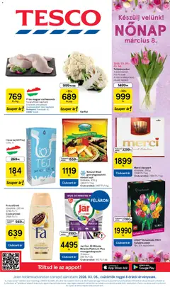 Előnézet Tesco aktuális akciós újság érvényes 2026.03.05.-tól