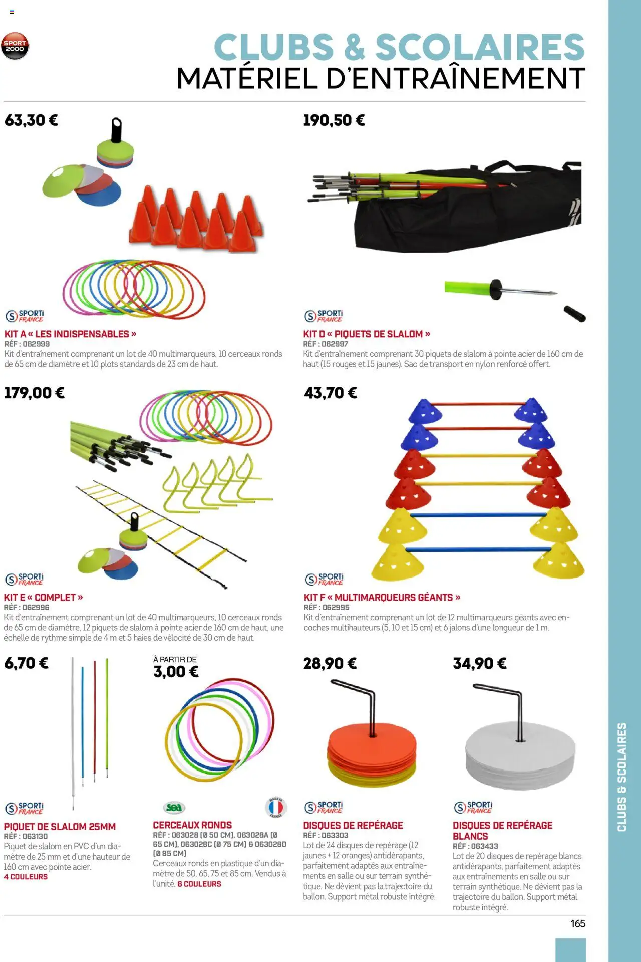 Sport 2000 brochure - page 165 - valable à partir du 01/06/2025