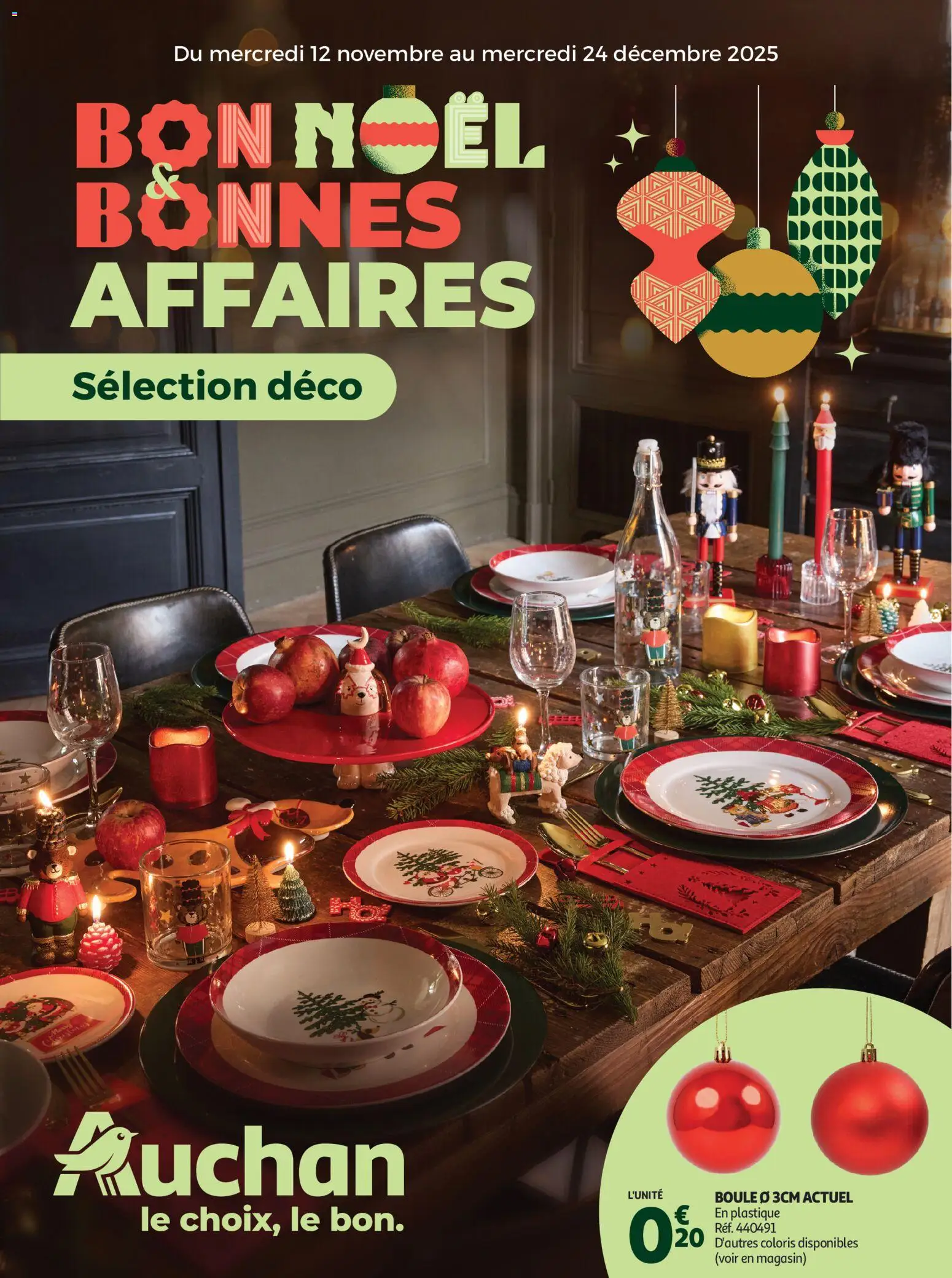 Auchan - Bon Noël et Bonnes Affaires : Sélection déco - pagina 1- geldig vanaf 12/11/2025