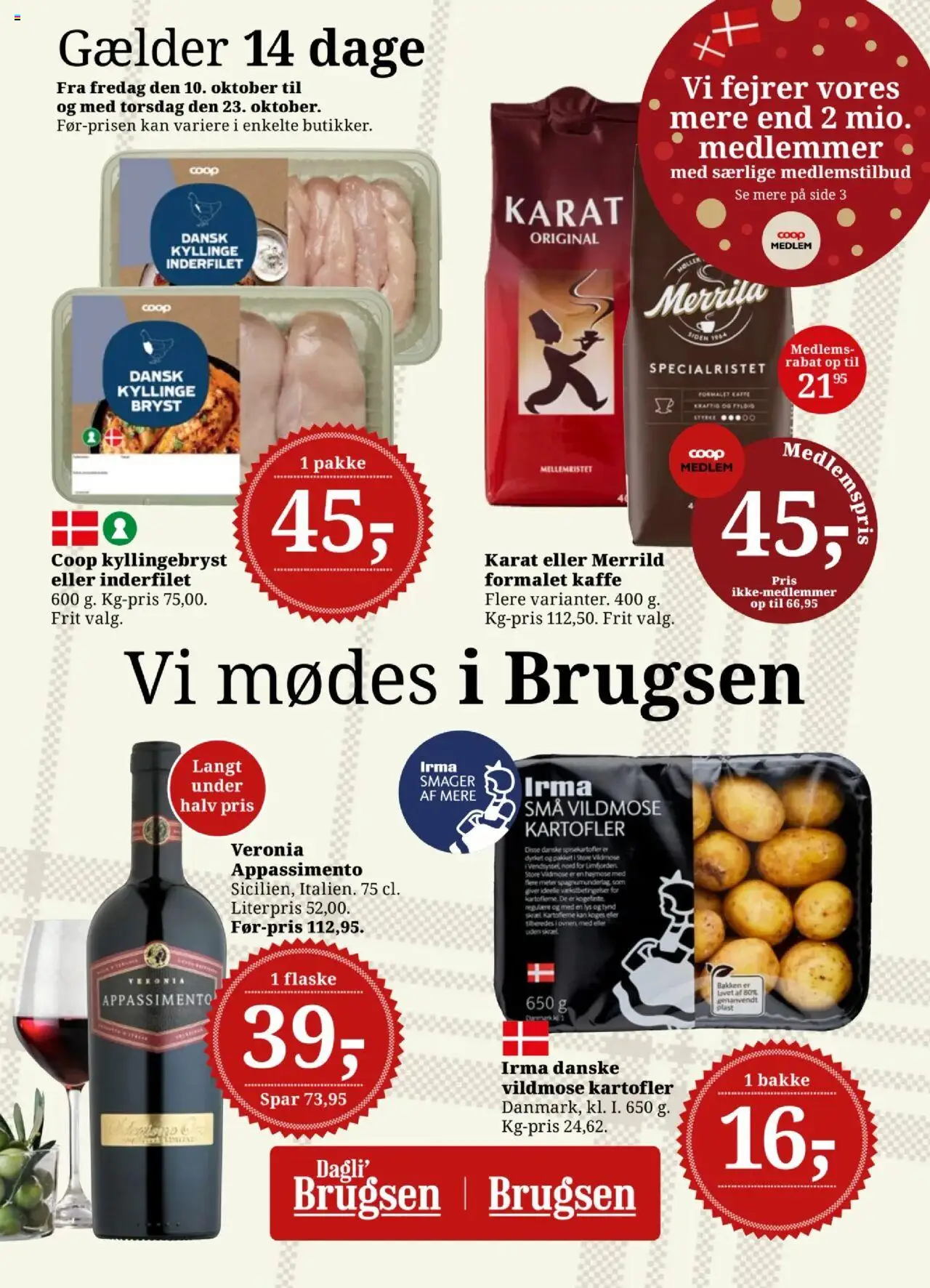 Dagli'Brugsen - Tilbudsavis - side 1- gyldig fra 10/10/2025