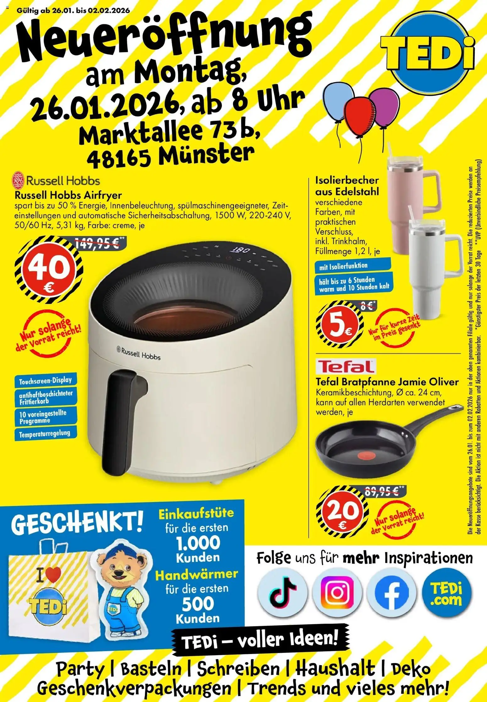 TEDi Prospekt 	 - Seite 1 - gültig ab 26.01.2026