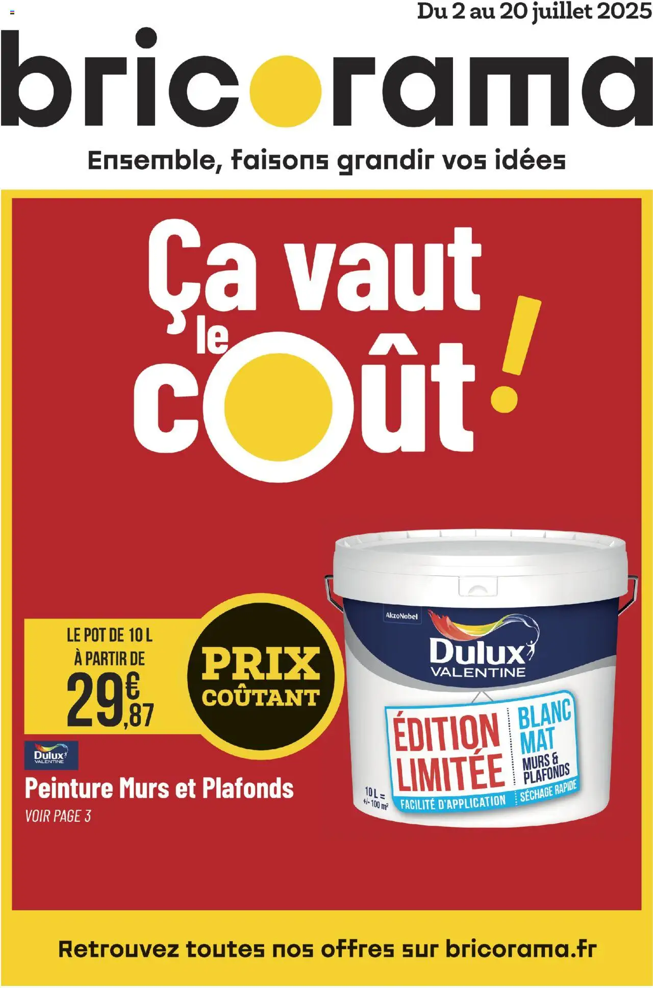 Bricorama catalogue - page 1 - valable à partir du 02/07/2025