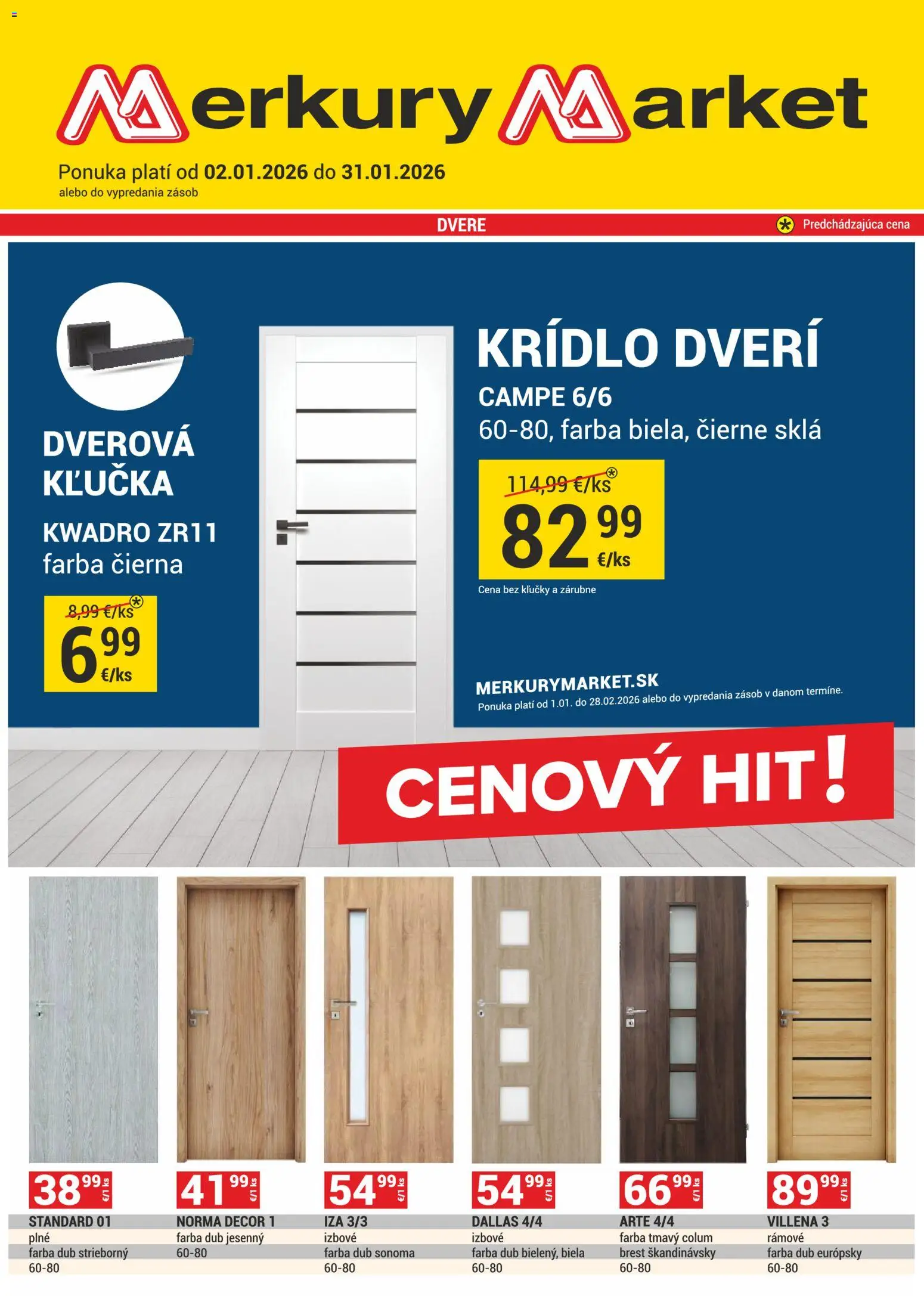 Merkury Market leták - strana 1- platný od 02.01.2026
