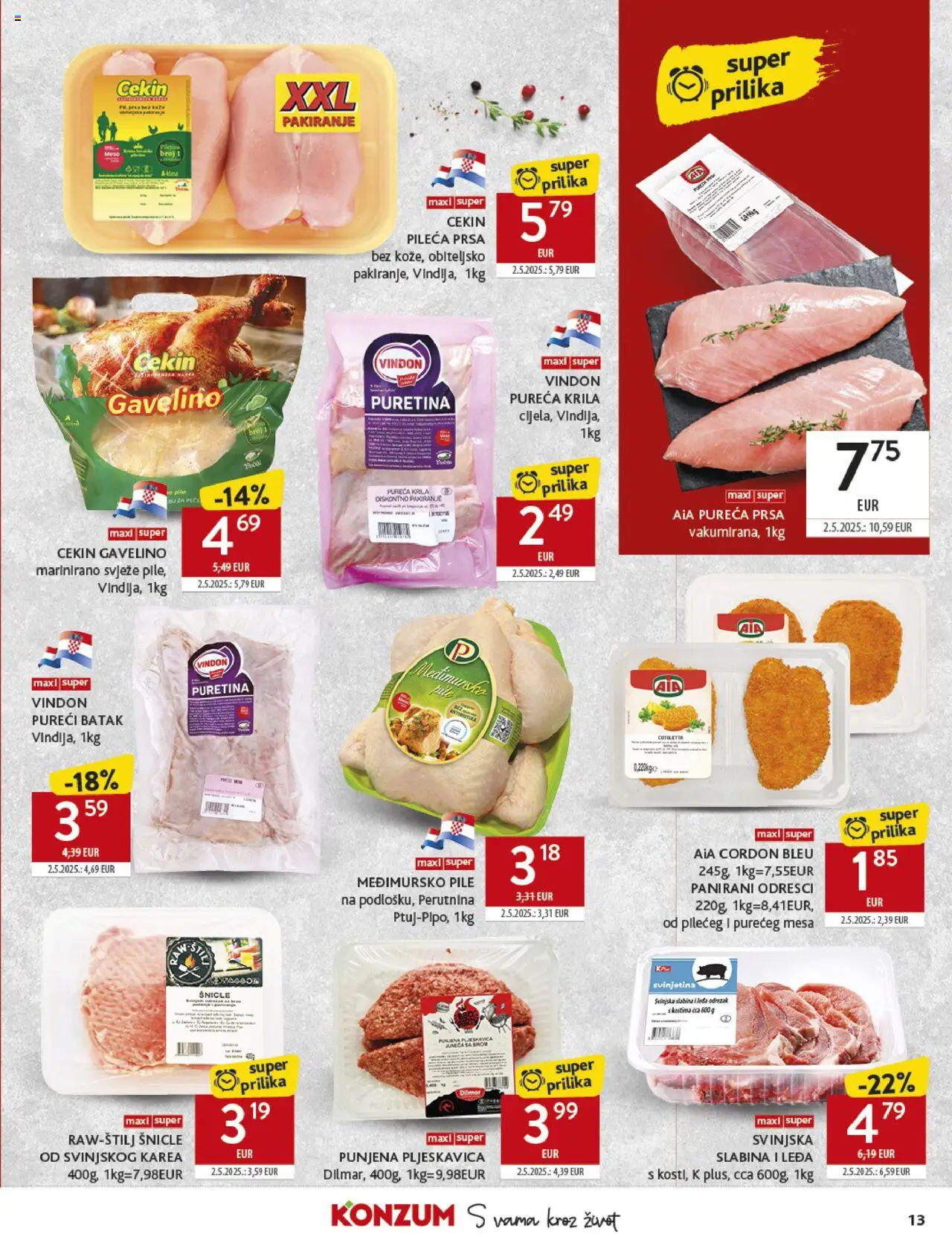 Konzum HR Akciós újság - 13oldal - érvényes 2025.07.16.-tól