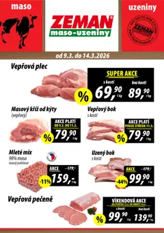 Náhled Prodejny Zeman leták platný od 09.03.2026