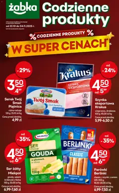 Podgląd Żabka Gazetka - Codzienne produkty ważny od 22.10.2025