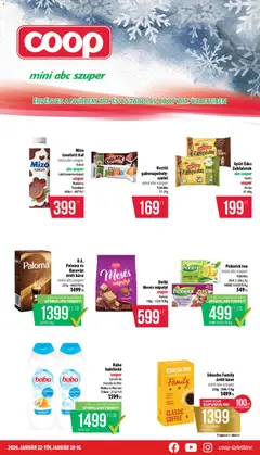 Előnézet COOP - Mini & Abc & Szuper / Nyírzem érvényes 2026.01.22.-tól