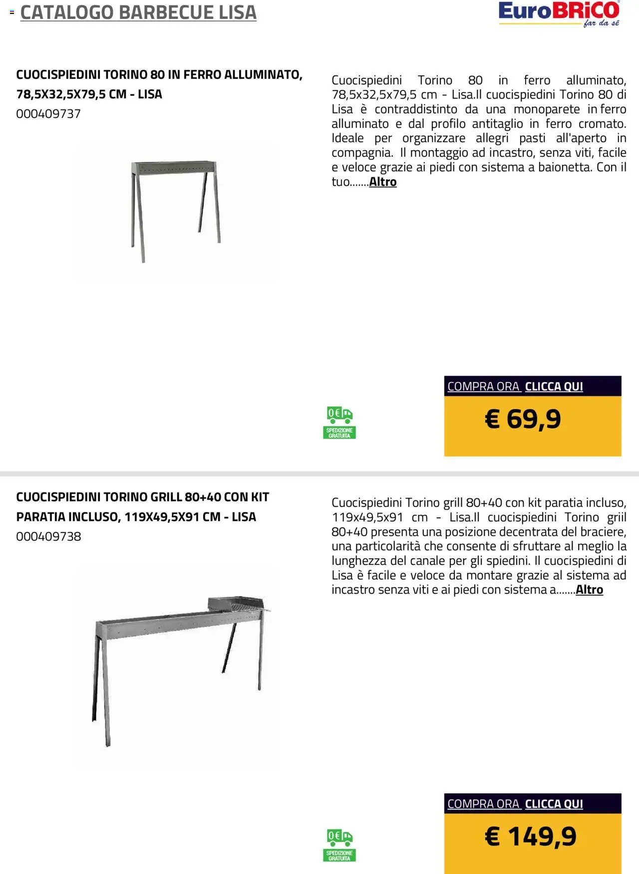 Eurobrico Barbecue Lisa catalogo - pagina 9 - valido dal 23/07/2025