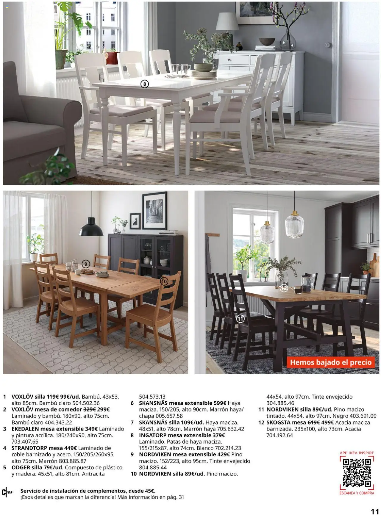 Catálogo IKEA Comedores - Página de 11 - Válido desde 04/02/2025