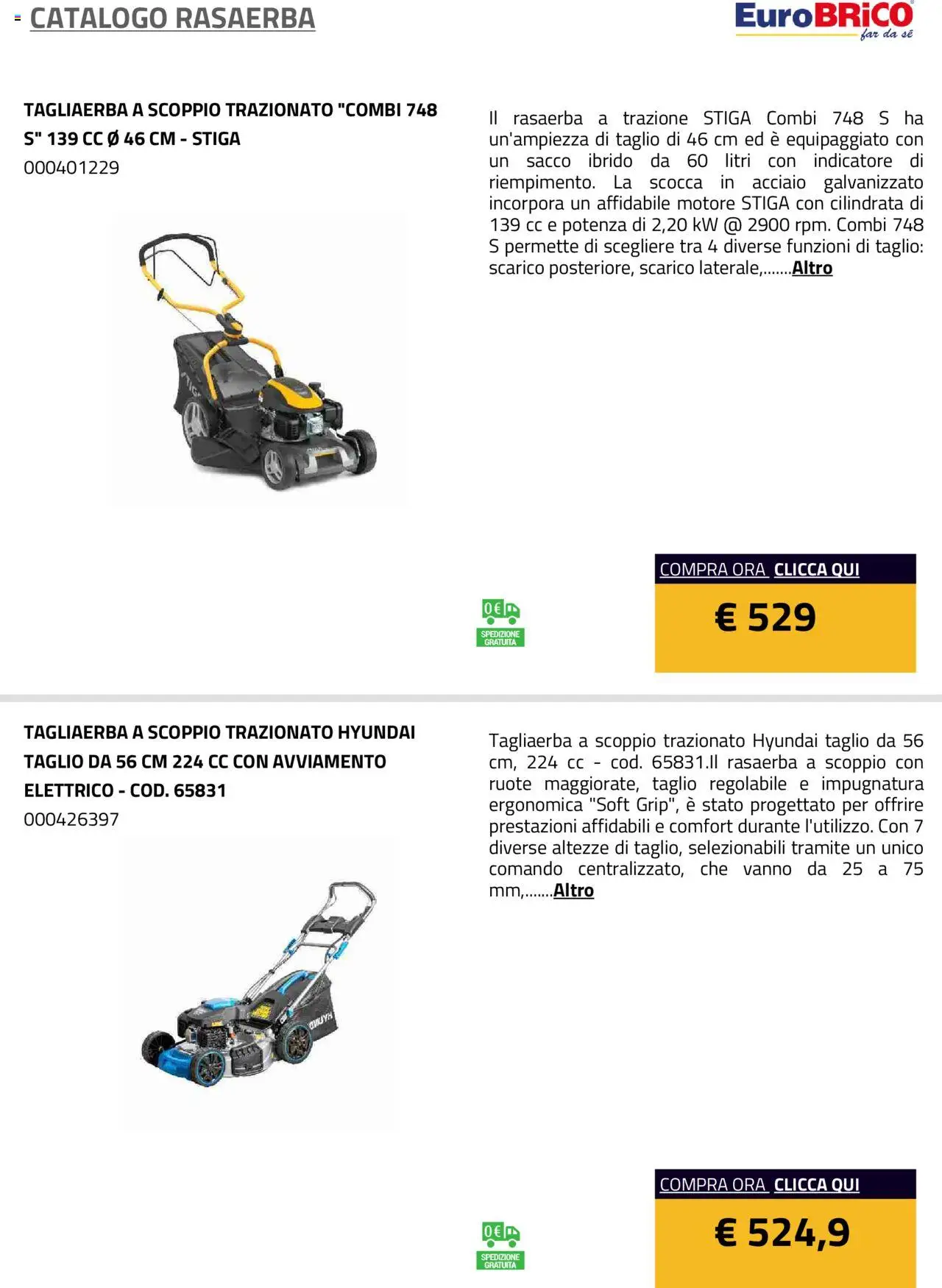Eurobrico Rasaerba catalogo - pagina 7 - valido dal 23/07/2025