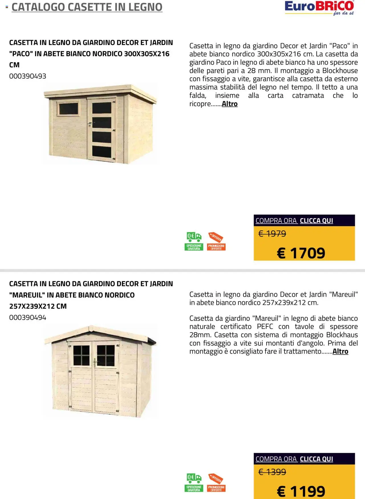 Eurobrico Casette in legno catalogo - pagina 8 - valido dal 23/07/2025