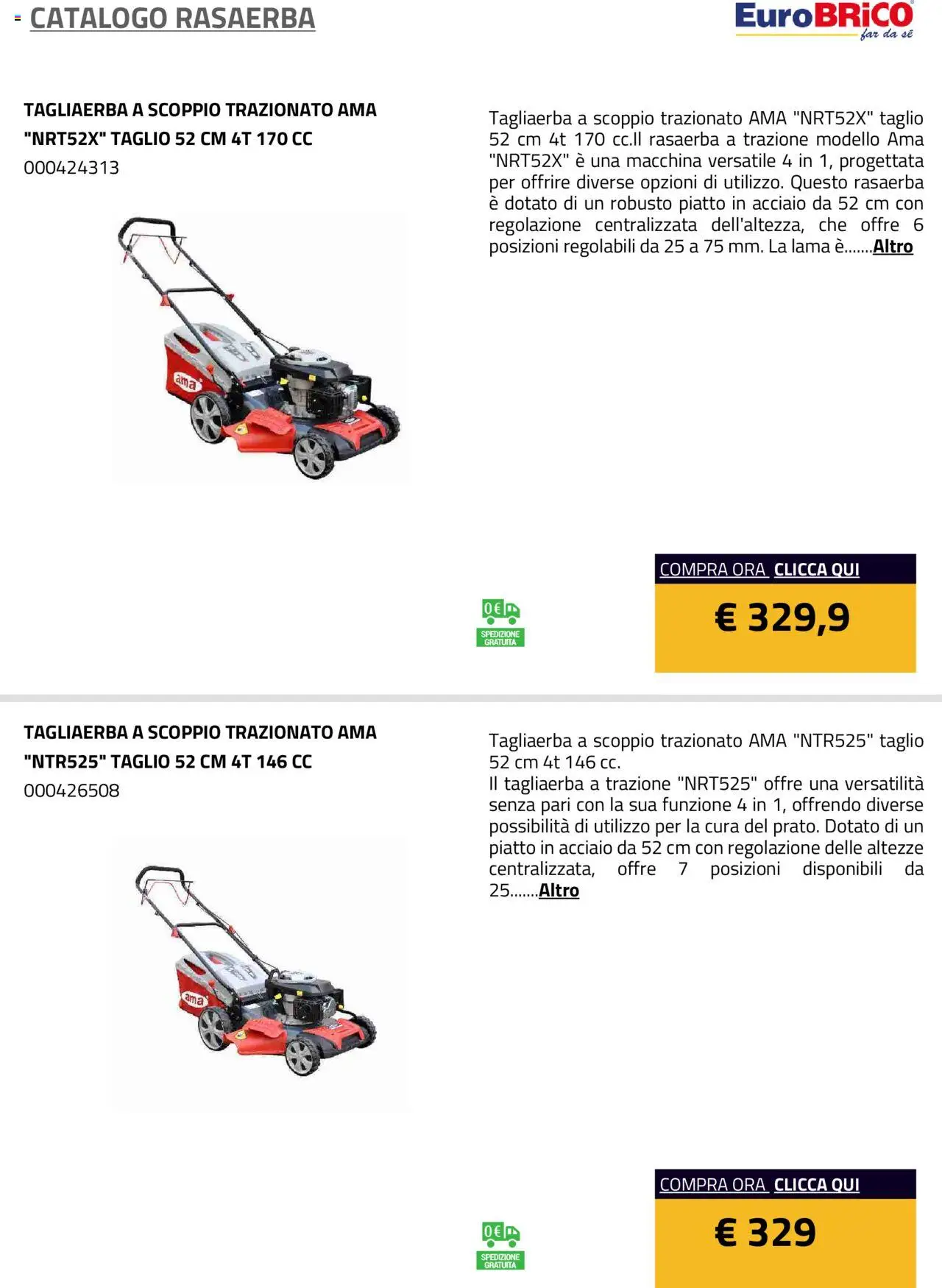 Eurobrico Rasaerba catalogo - pagina 17 - valido dal 23/07/2025
