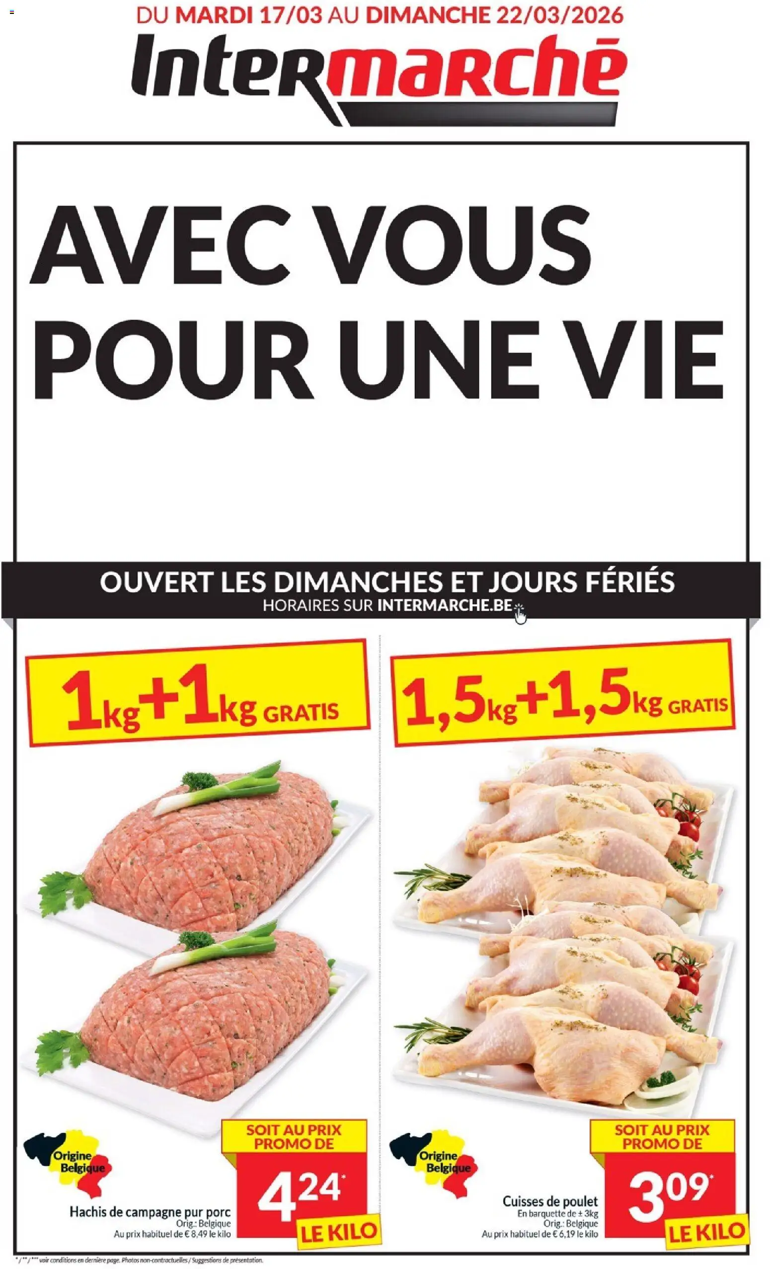 Intermarché folder week  / de la semaine 12 - pagina 1- geldig vanaf 17/03/2026