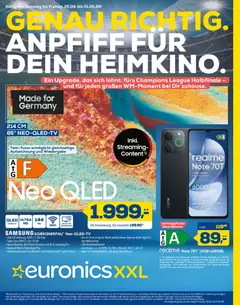 Vorschau Euronics Prospekt 	 gültig ab 25.04.2026
