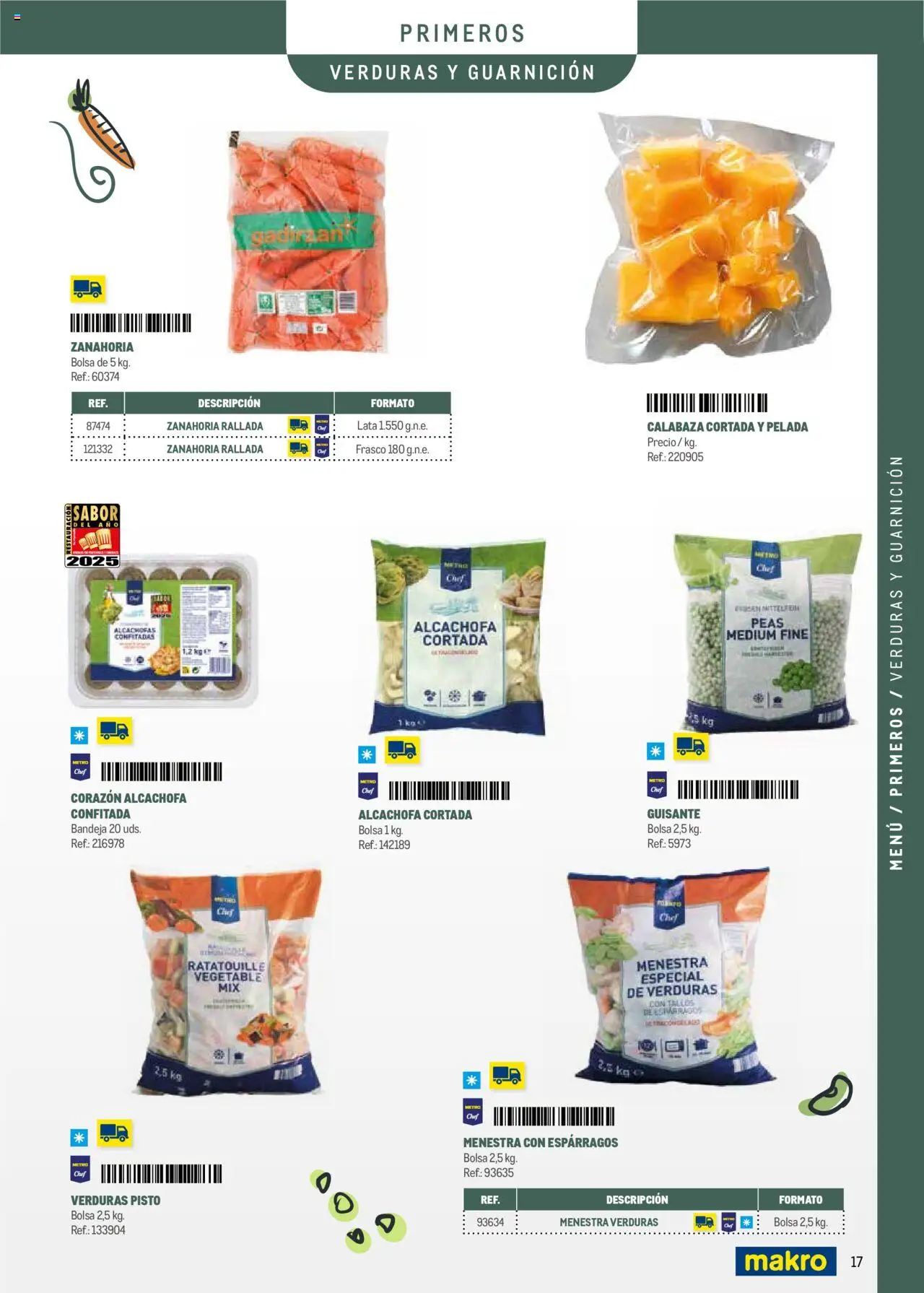 Makro -  Menú y Barra Canarias - Página de 17 - Válido desde 08/09/2025