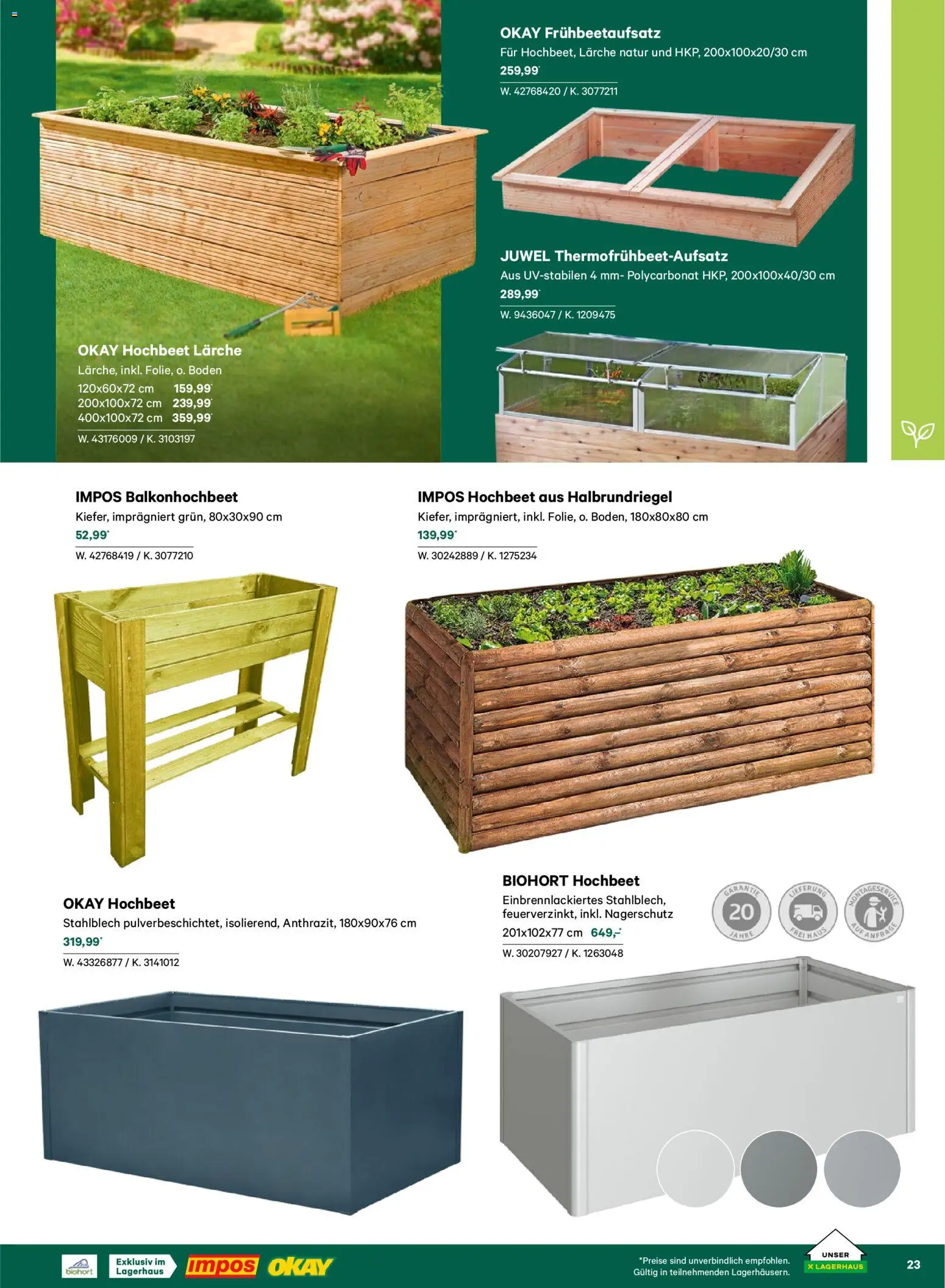 Lagerhaus  Garten und Freizeit Katalog 2026 - page 23- valid from 22.02.2026