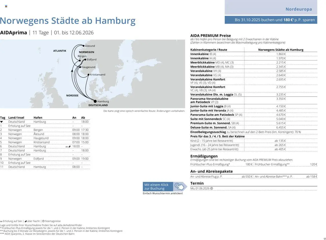 Aida Sommer 2026 - Seite 11 - gültig ab 01.03.2026