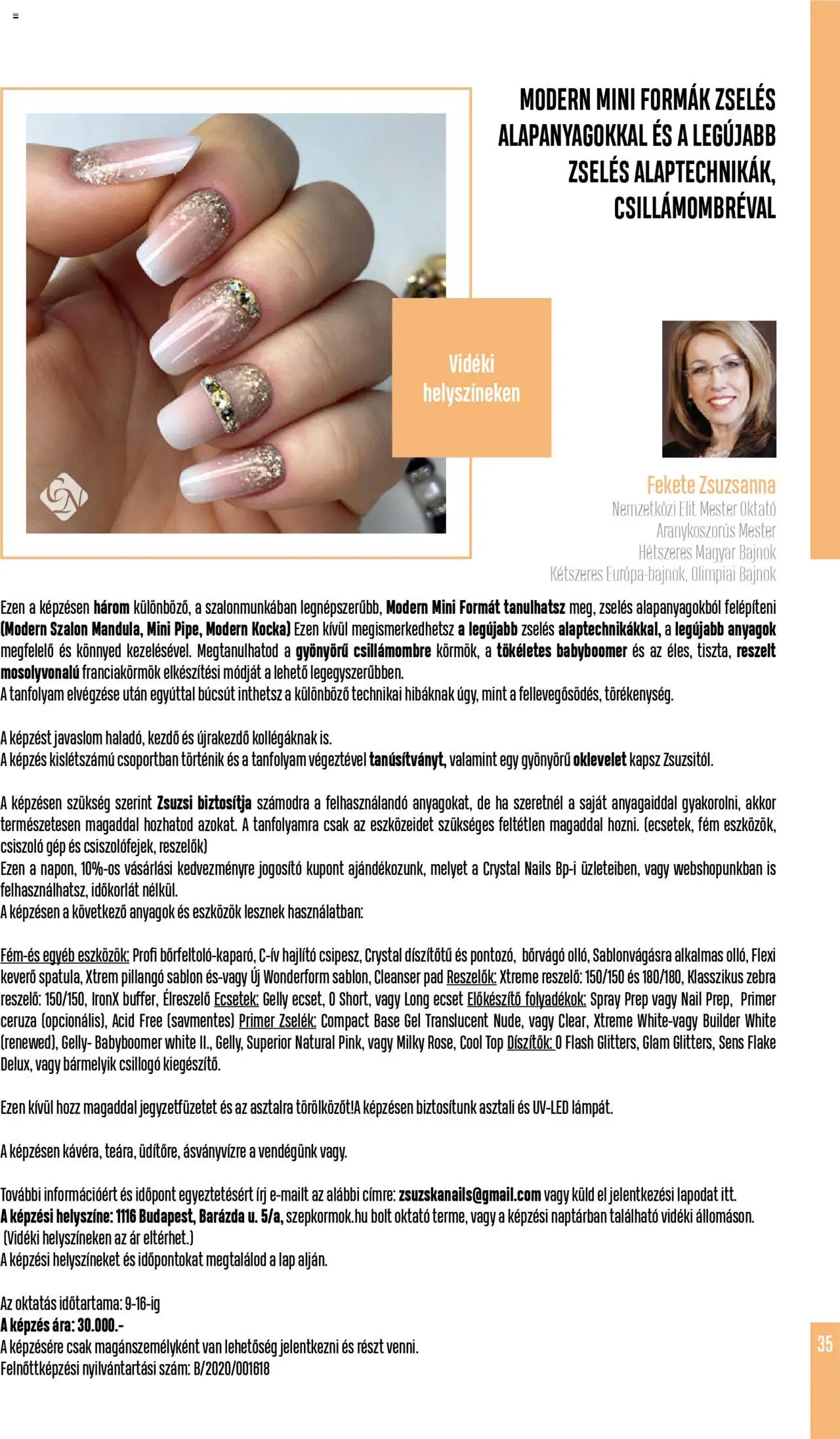 Crystal Nails Akciós újság - 35oldal - érvényes 2025.06.01.-tól