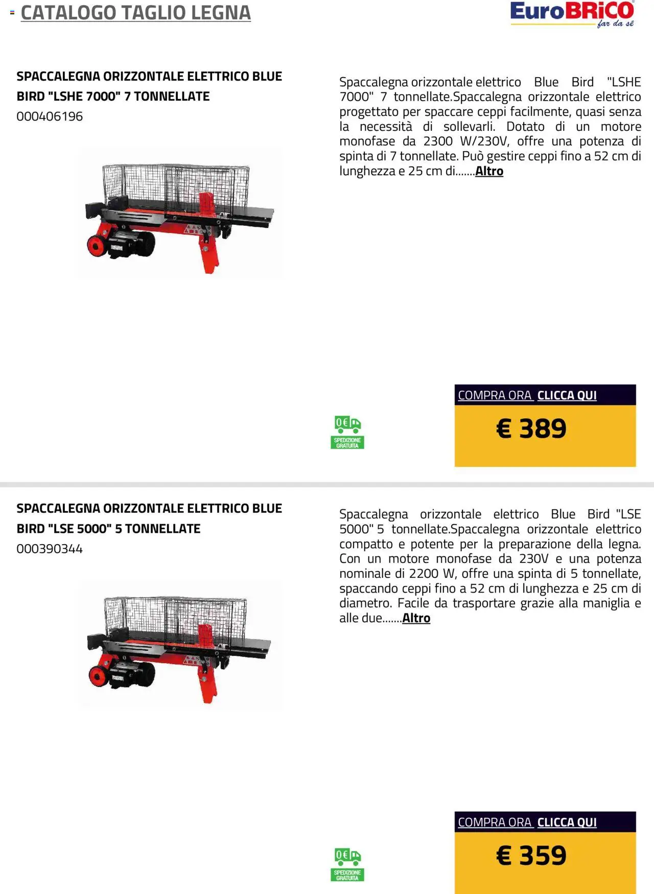 Eurobrico Taglio Legna catalogo - pagina 4 - valido dal 23/07/2025