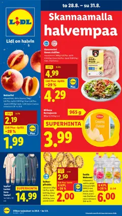 Esikatselu Lidl tarjoukset voimassa alkaen 28/08/2025