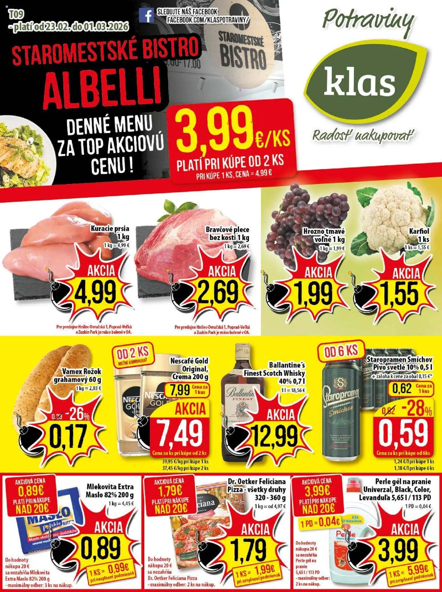 Klas leták - strana 1- platný od 23.02.2026