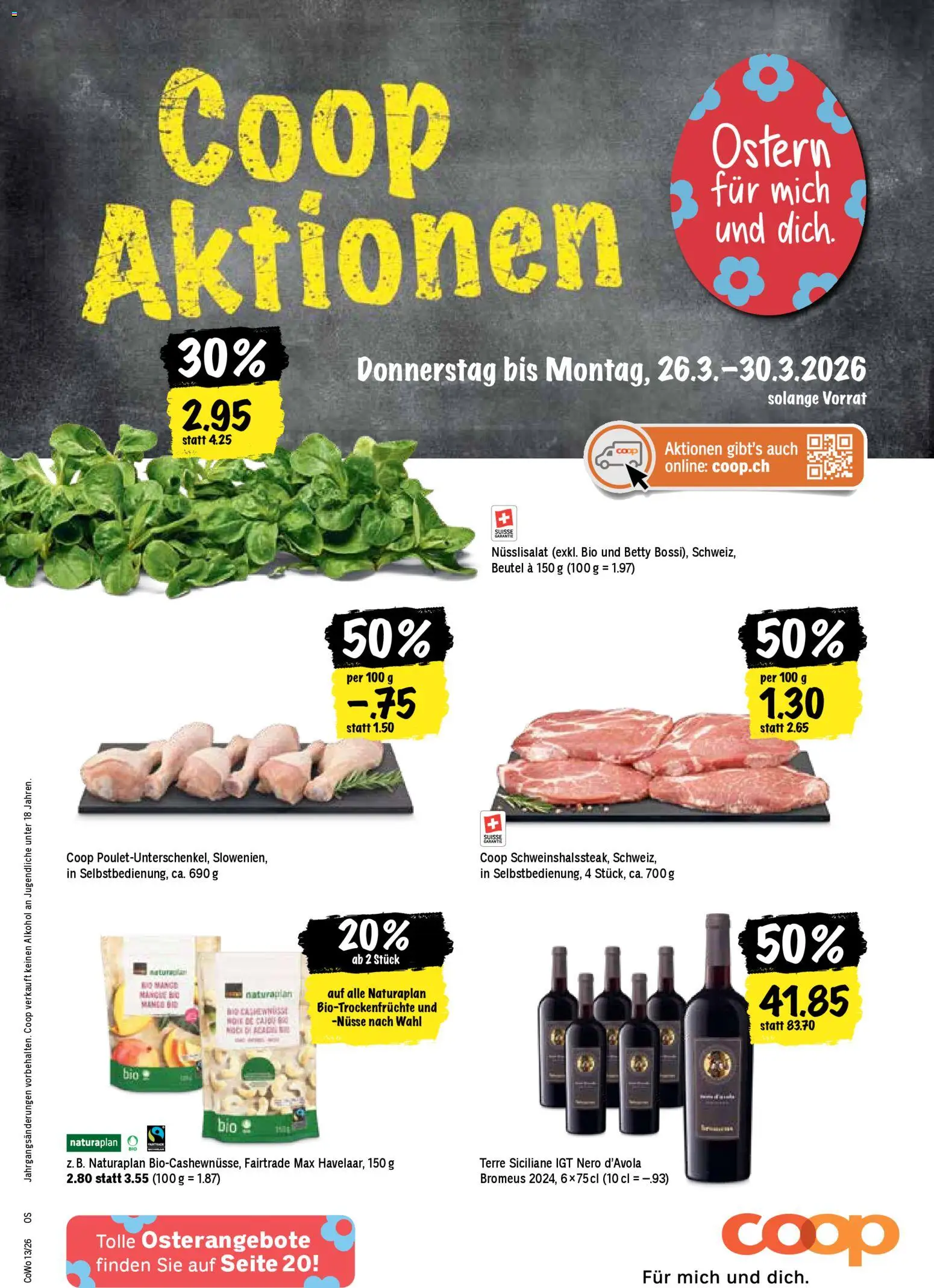 Coop aktionen - Seite 1- gültig ab 26.03.2026