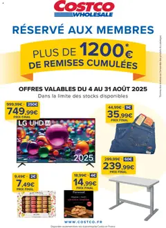 Aperçu Costco catalogue valable à partir du 04/08/2025
