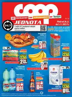 COOP Jednota leták platný od 28.08.2025