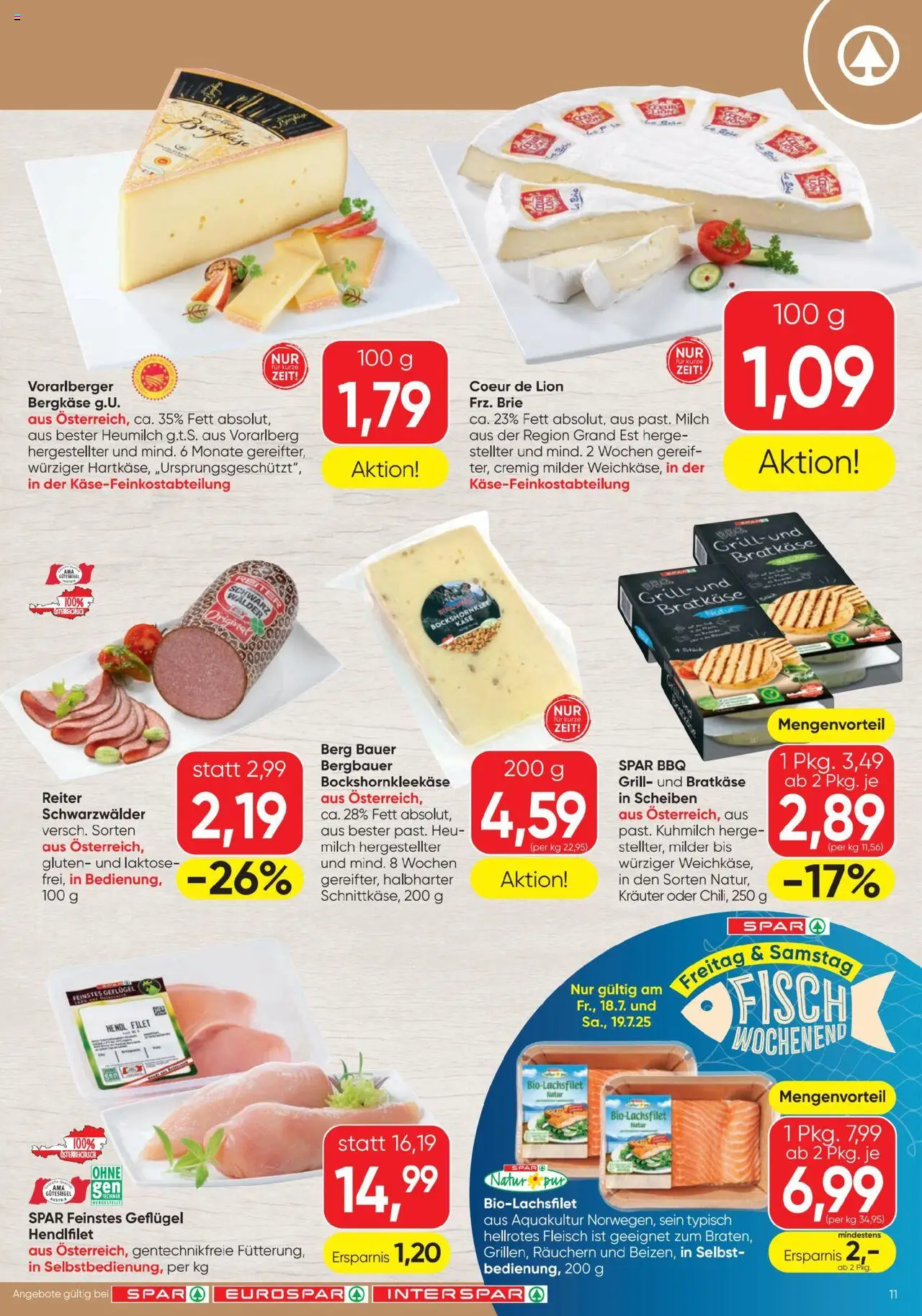 Spar Flugblatt - Seite 11- gültig ab 17.07.2025