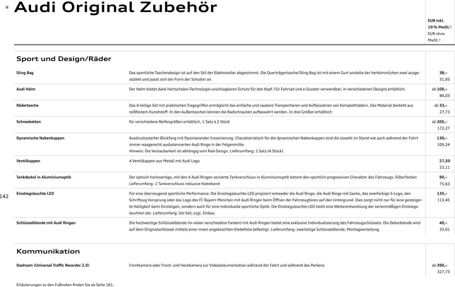 Audi A3 - Seite 142 - gültig ab 28.10.2025