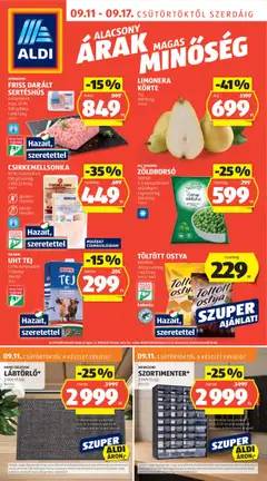 Előnézet Aldi Akciós újság érvényes 2025.09.11.-tól