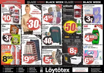 Esikatselu Löytötex - Black Friday voimassa alkaen 19/11/2025