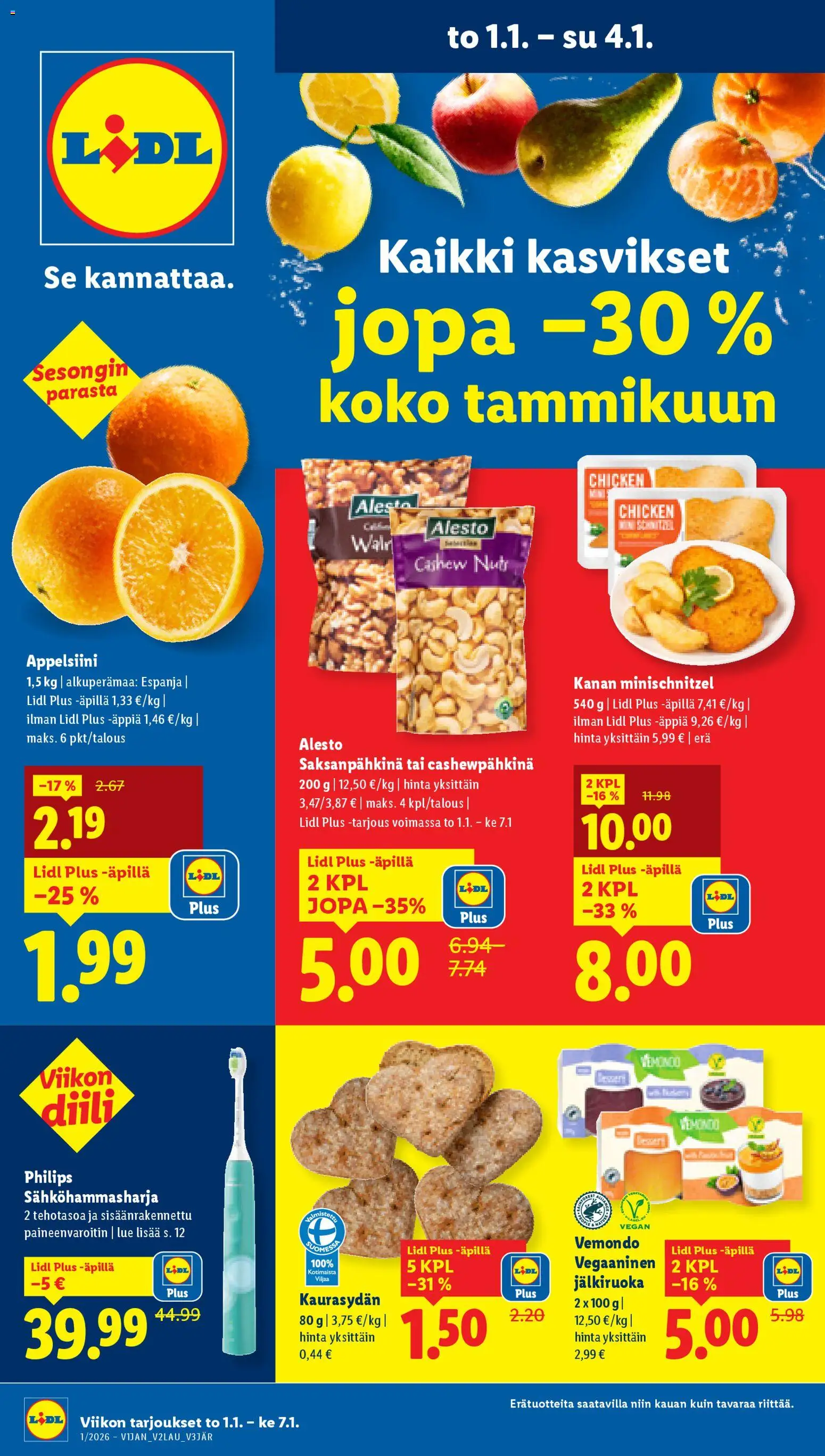 Lidl tarjoukset - sivu 1- voimassa alkaen 01/12/2025